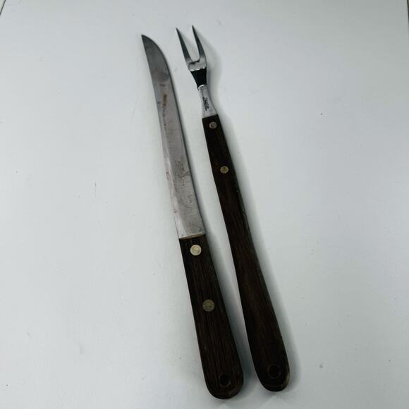 Vintage Dexter Super Stainless Kitchen Carving Set Southbridge Quality - Picture 6 of 6